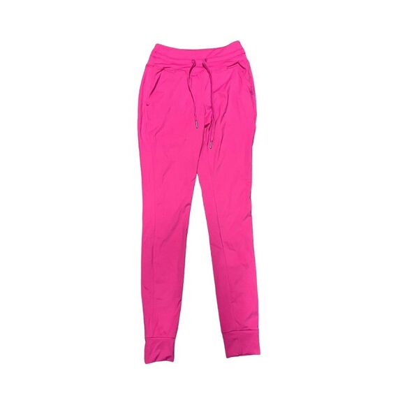 Halara Drawstring Waist Joggers Fuschia Pants Women's Size S Tall - Picture 5 of 6